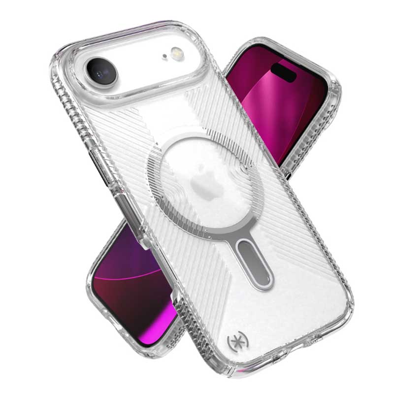 Speck Presidio Clear Grip for iPhone Air - Clear/Silver