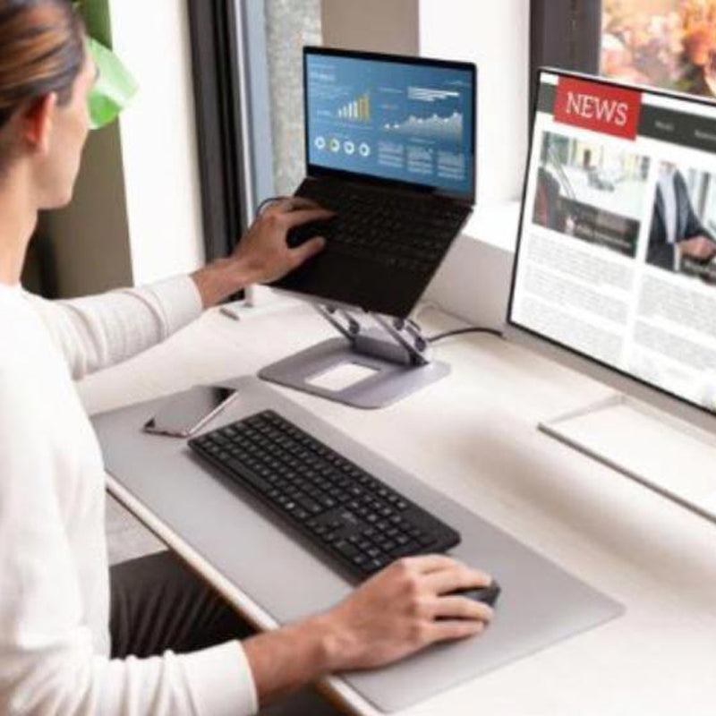 J5create JTS327 Multi-Angle single 4K HDMI Docking Laptop Stand with USB-C Pass Through