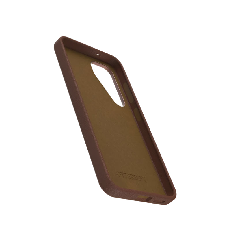 OtterBox Symmetry Cactus Leather Case for Samsung Galaxy S25 - Rich Adobe