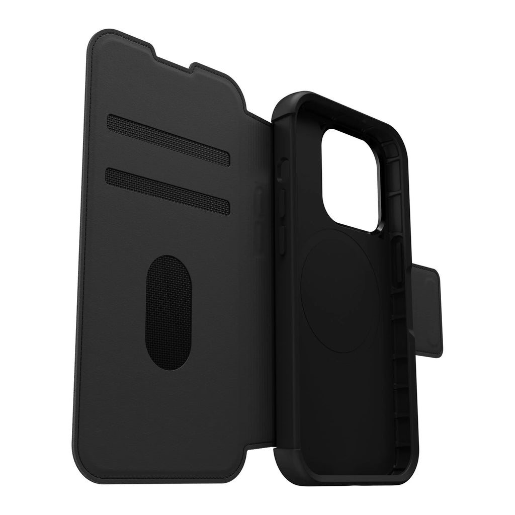 OtterBox Strada MagSafe Case for Apple iPhone 15 Pro - 6.1" - Shadow Black