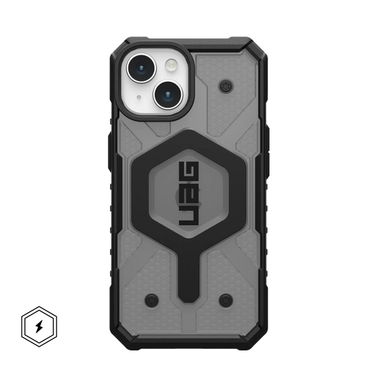 UAG Clear Pathfinder Magsafe Case for iPhone 15 - Ash