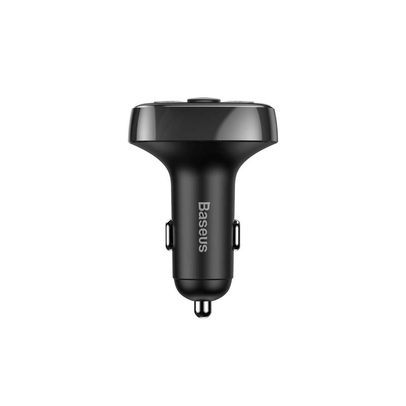 Baseus T Typed S-09A Bluetooth MP3 Car Charger (Standard Edition)- Black