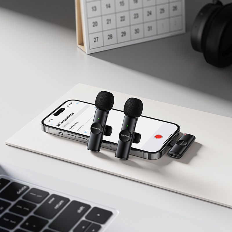 Borofone BFK16 Wireless IP Microphone Clip-on - Black