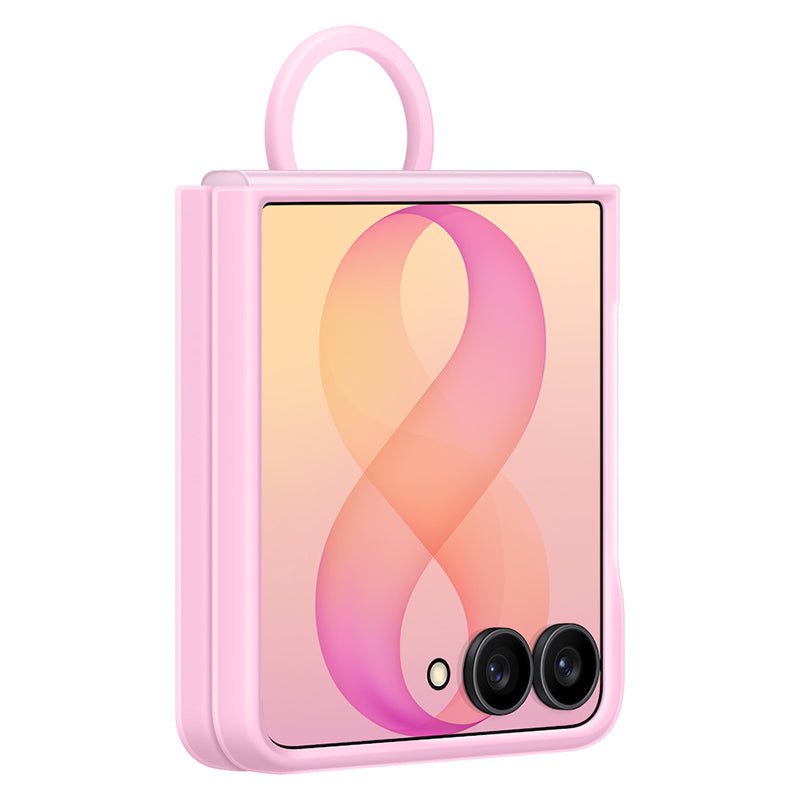 Samsung Silicone Ring Magnet Case for Galaxy Z Flip8 - Pink