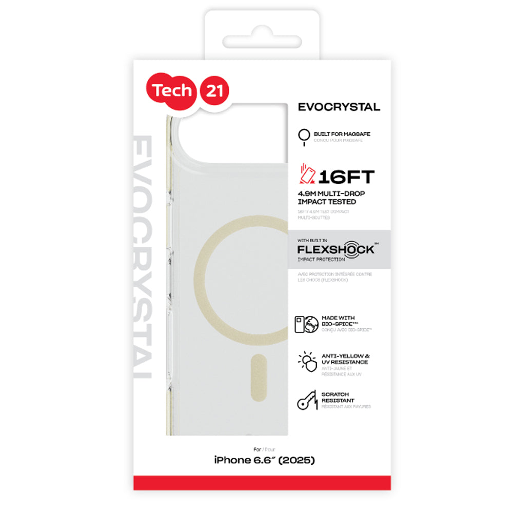 Tech21 EvoCrystal MagSafe Case for iPhone Air- Metallic Gold