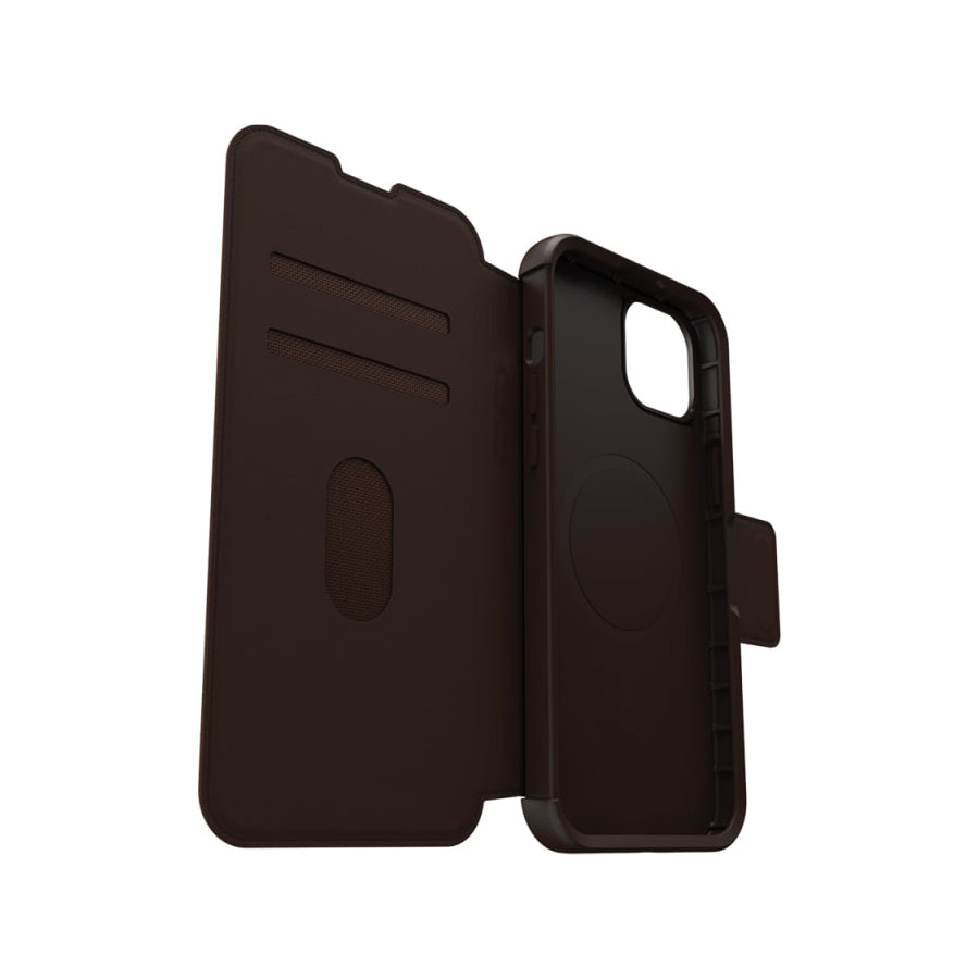 Otterbox Strada Folio MagSafe Case for iPhone 15 Plus - Espresso