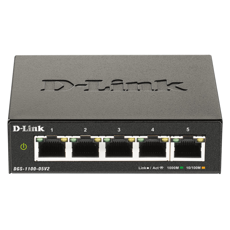 D-Link 5-Port Gigabit Smart Managed Switch - Black
