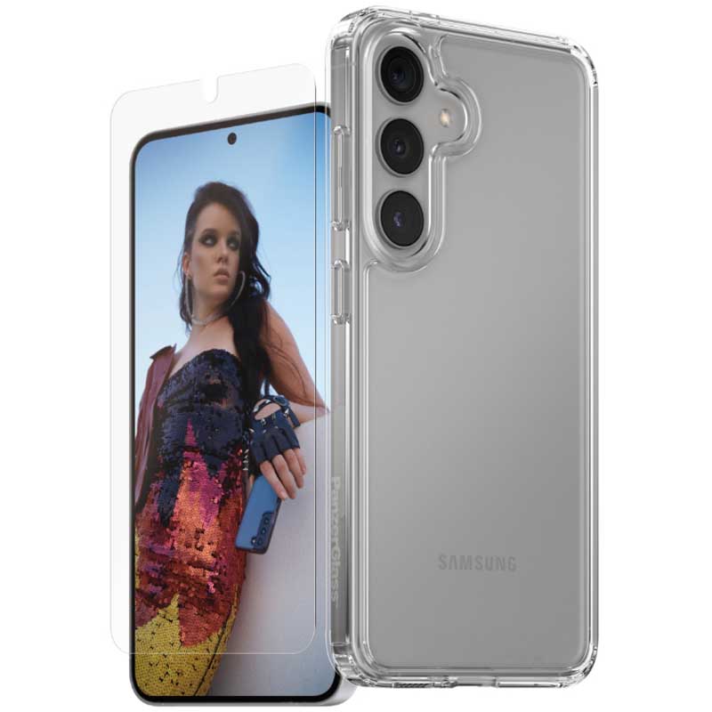 PanzerGlass Care Fashion 2-in-1 Bundle for Samsung GS25+ - Clear