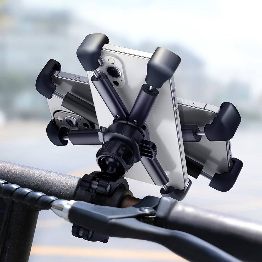 Baseus 360 Quick Lock Bike / Motorcycle Holder / Handlebar Bracket Mount for Phone