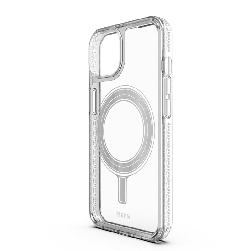EFM Zurich Flux Case Armour Compatible with MagSafe for iPhone 13 mini (5.4") - Frost Clear