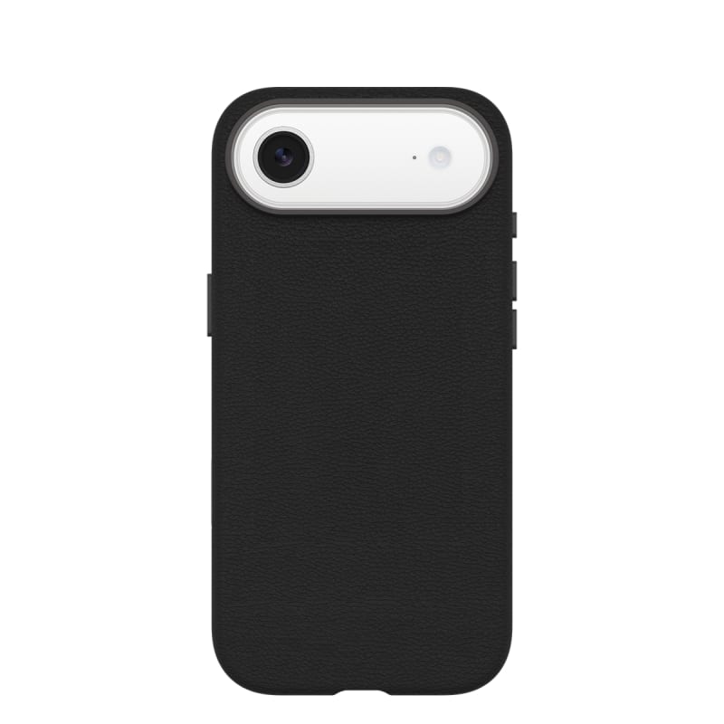 OtterBox Symmetry MagSafe Cactus Leather Case with Cam Control for iPhone Air- Noir Ash Black