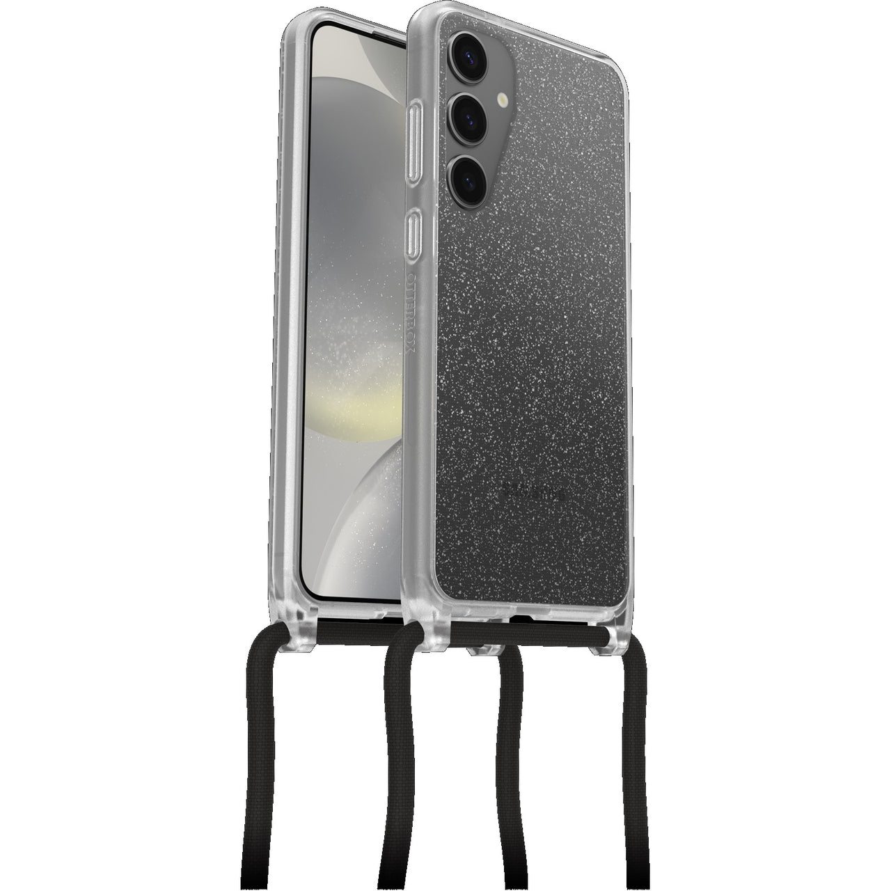 OtterBox React Necklace Case for Samsung Galaxy S24 Plus 5G 6.7"- Stardust Clear Glitter