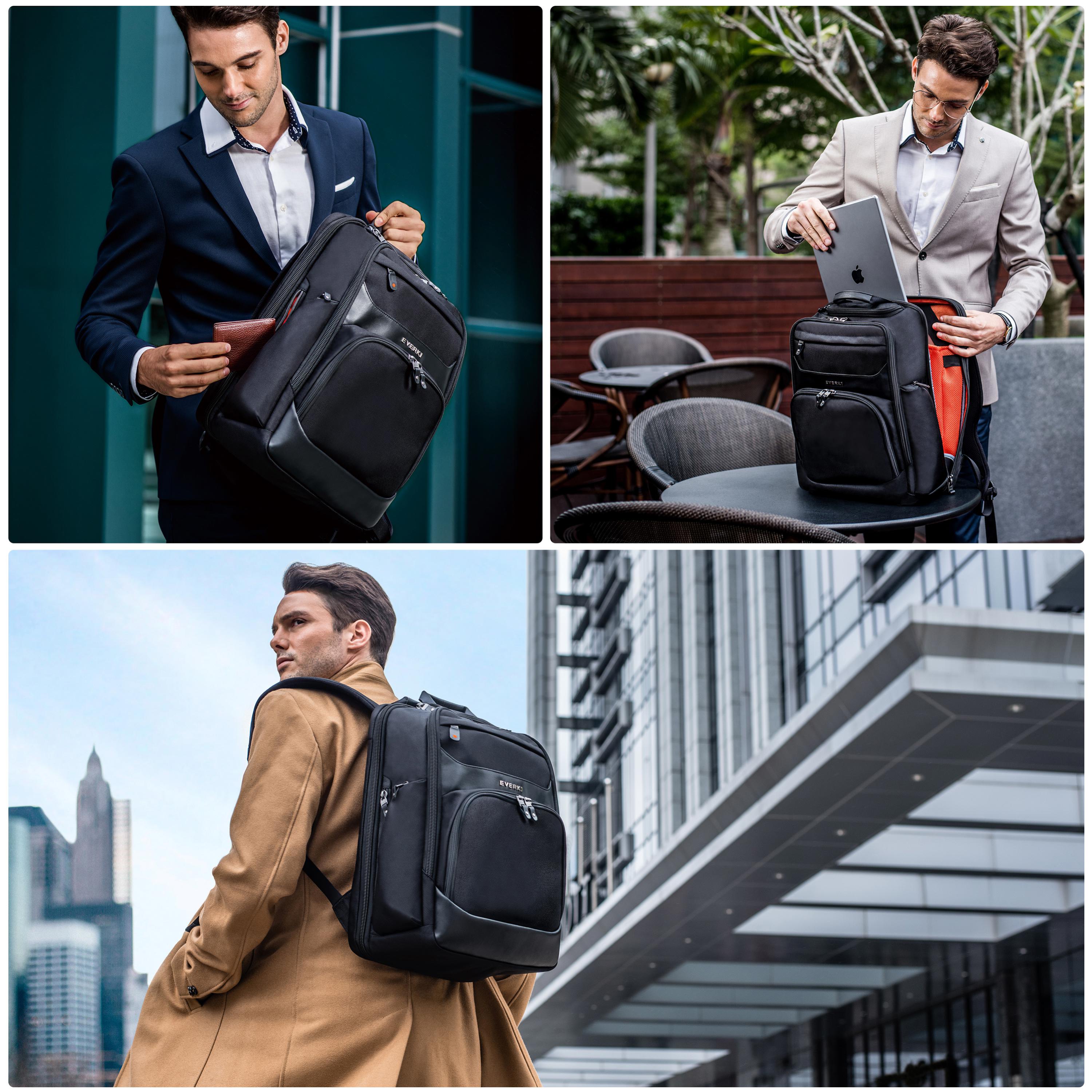 Everki Onyx Premium Travel Friendly Laptop Backpack up to 15.6-Inch