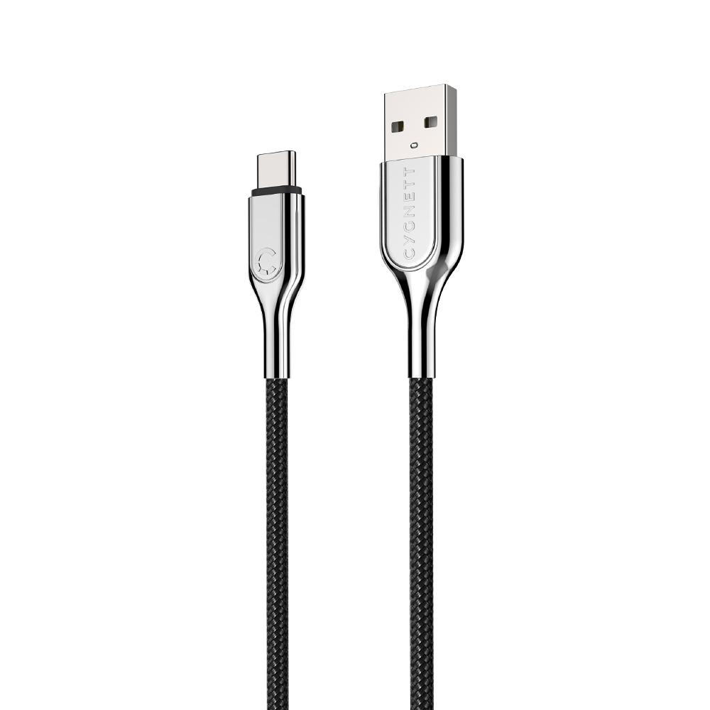 Cygnett Armoured USB-C to USB-A (USB 2.0) Cable (2m) - Black