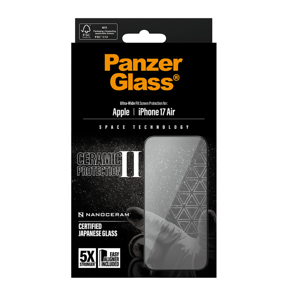 PanzerGlass Ultra-Wide Fit Ceramic Screen Protector for iPhone Air