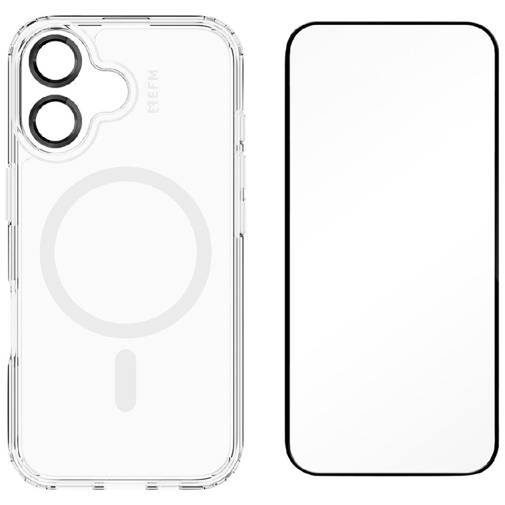 EFM Zurich MagSafe, Impact Screen and Lens Protector Bundle For New iPhone 2024 6.1-Clear