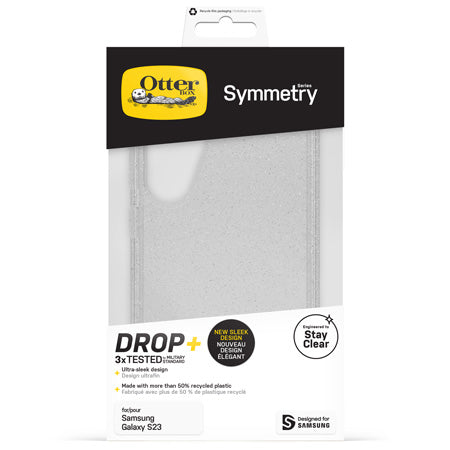 OtterBox Symmetry Case for Samsung Galaxy S23 - Clear Stardust