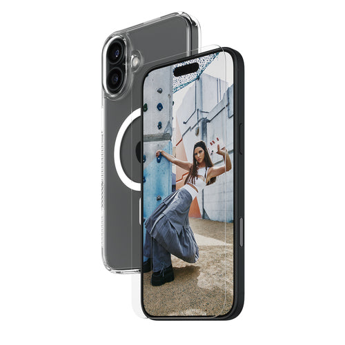 PanzerGlass SAFE 2 in 1 Ultra Wide Screen Protector & Case for iPhone 16 Plus