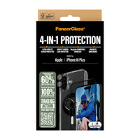 Thumbnail for PanzerGlass Screen Protector for iphone 16 4-In-1 Protection Bundle - Clear