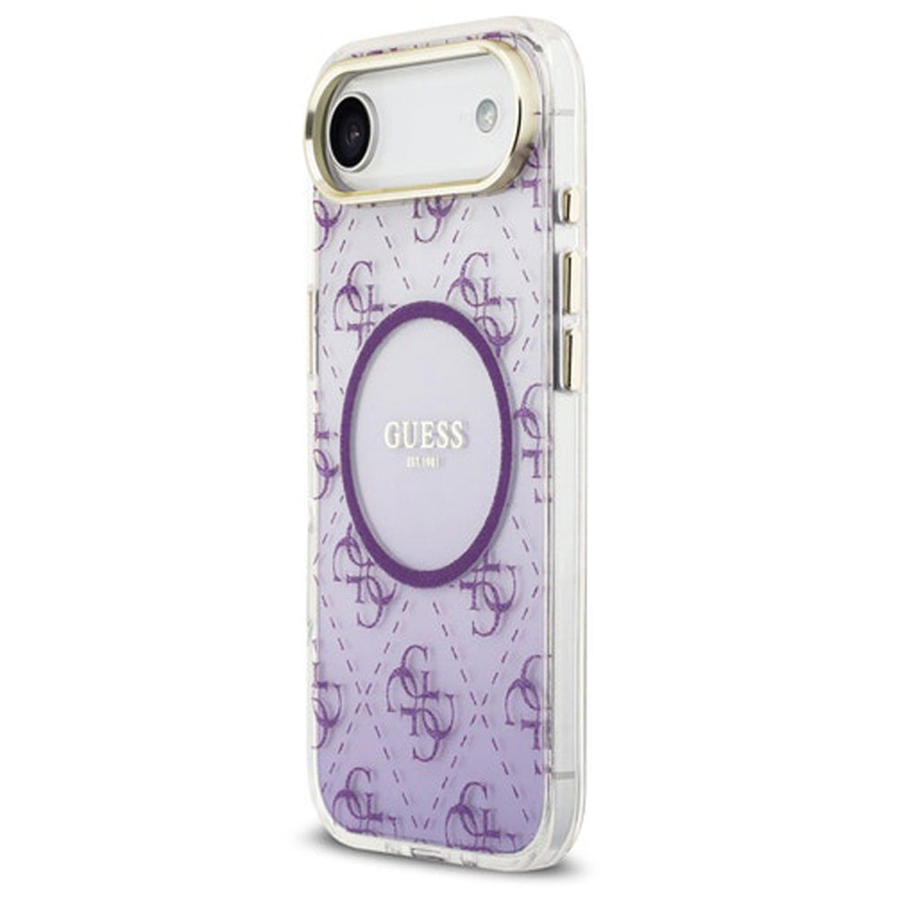 Guess 4G Glitter Gradient MagSafe Case for iPhone Air - Purple