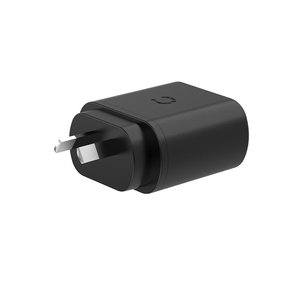 Cygnett PowerPlus 32W USB-C PD + USB A (20W USB-C + 12W USB-A) Wall AC Charger - Black