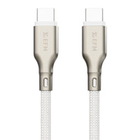 Thumbnail for EFM USB-C to USB-C Pro Power and Data Cable with Aramid Fibre Reinforcement 1M - White