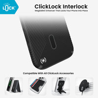 Speck Presidio2 Grip ClickLock MagSafe Case with Cam Ctrl for iPhone 18 Pro - Black