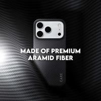 CARE by PanzerGlass Discovery ARAMID Fibre MagSafe Case for iPhone 18 Pro, 17 Pro - Black