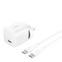 Thumbnail for Belkin BoostCharge 30W Wall Charger & USB-C Cable 1m - White