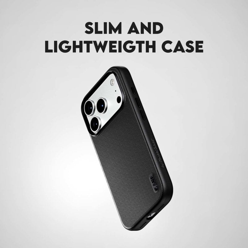 CARE by PanzerGlass Fusion Fabric MagSafe Case for iPhone 18 Pro, 17 Pro - Black