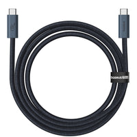 Thumbnail for Baseus Flash Series 2 USB4 Data Cable Type-C to Type-C 240W for iPhone 15 / 16 / 17 Series - Black