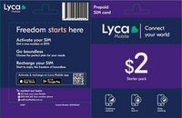 Thumbnail for LycaMobile Prepaid SIM Card $2