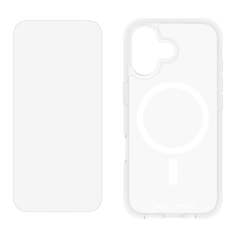 Case-Mate Case & Screen Protection Pack with MagSafe for iPhone 17 - Clear