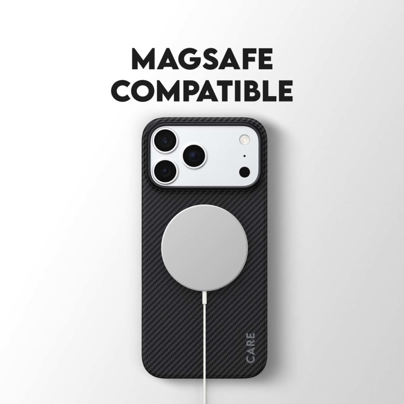 CARE by PanzerGlass Discovery ARAMID Fibre MagSafe Case for iPhone 18 Pro Max, 17 Pro Max - Black