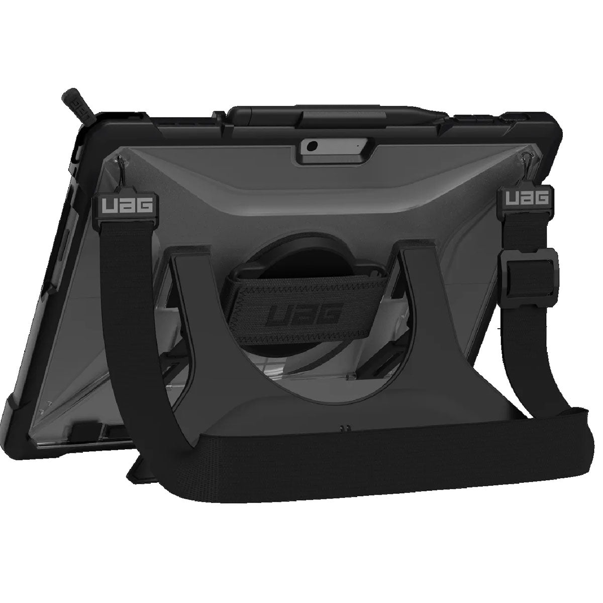 UAG Plasma Hand & Shoulder Strap Rugged Case for Microsoft Surface Pro 11/Pro 10/Pro 9 - Ice