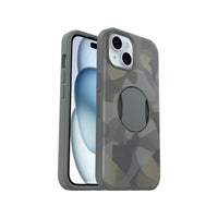 Thumbnail for OtterBox OTTERGRIP Case for iPhone 16e/15/14/13 - Iron Camo(Grey)