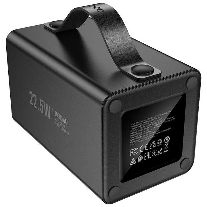 Hoco J138 Distant 22.5W+PD20W+DC12V multi-function power bank(60000mAh) Universal for - Phones/Table