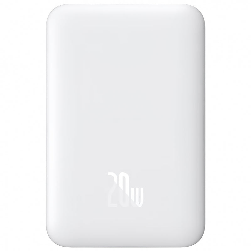 Baseus Magnetic Mini Wireless Fast Charge Power Bank 10000mAh 20W - White
