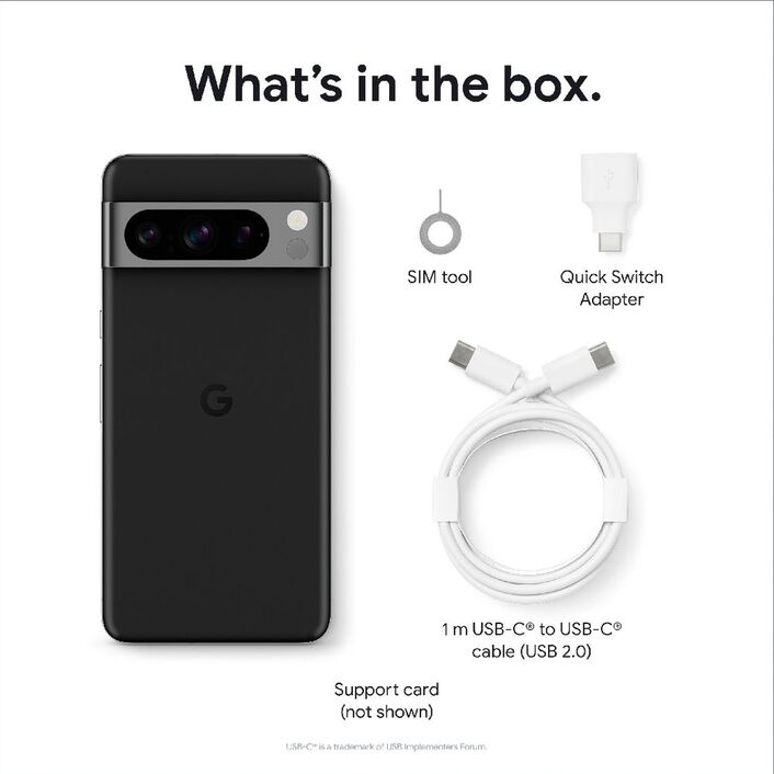 Google Pixel 8 5G Unlocked Smartphone 128GB - Obsidian Black