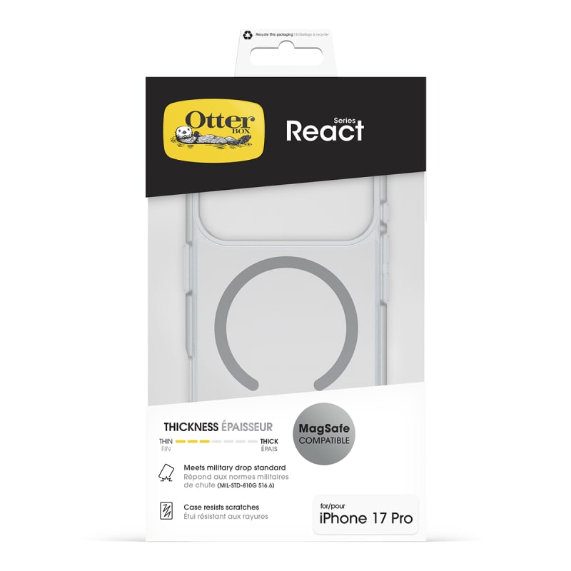 OtterBox React MagSafe Case for iPhone 17 Pro - Clear