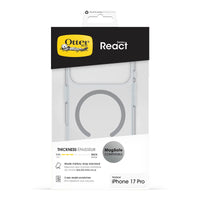 Thumbnail for OtterBox React MagSafe Case for iPhone 17 Pro - Clear