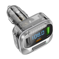 Thumbnail for Hoco E75 30W PD USB QC3.0 Car Bluetooth MP3 FM Transmitter Charger - Black