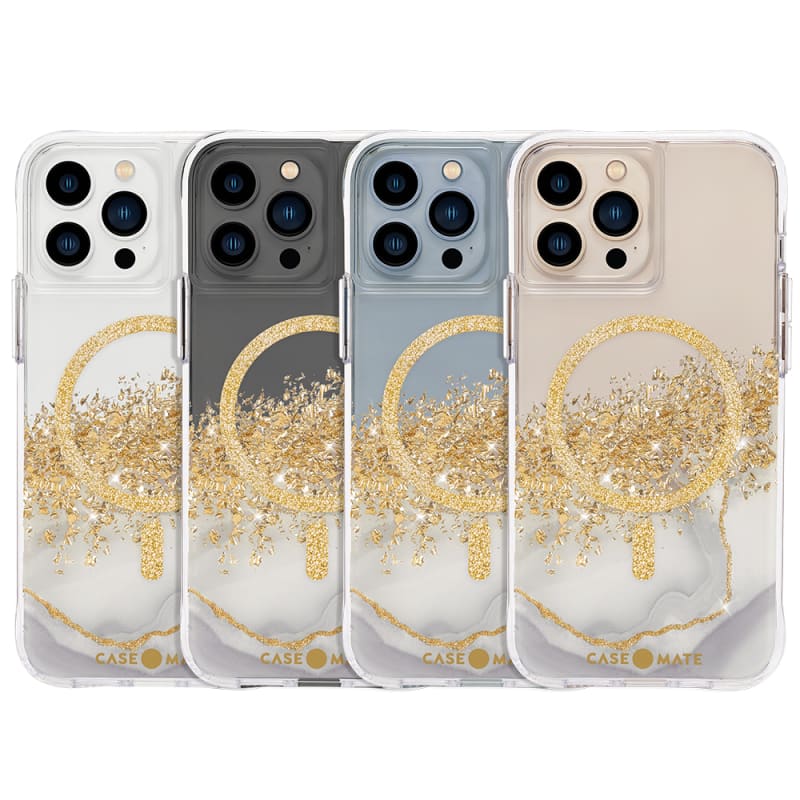 Case-Mate Karat Marble Case with MagSafe Antimicrobial for iPhone 13 Pro Max (6.7) - Multi