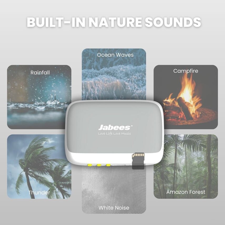 Jabees Pillow Speaker Ultra-Thin Bone for Comfortable and Healthy - Grey