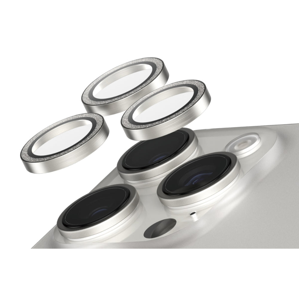PanzerGlass SAFE Camera Lens Protector for Apple iPhone 16 Pro/ProMax- Glitter Silver