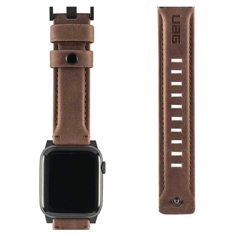 UAG Leather Strap for Apple Watch 44mm/42mm - Brown