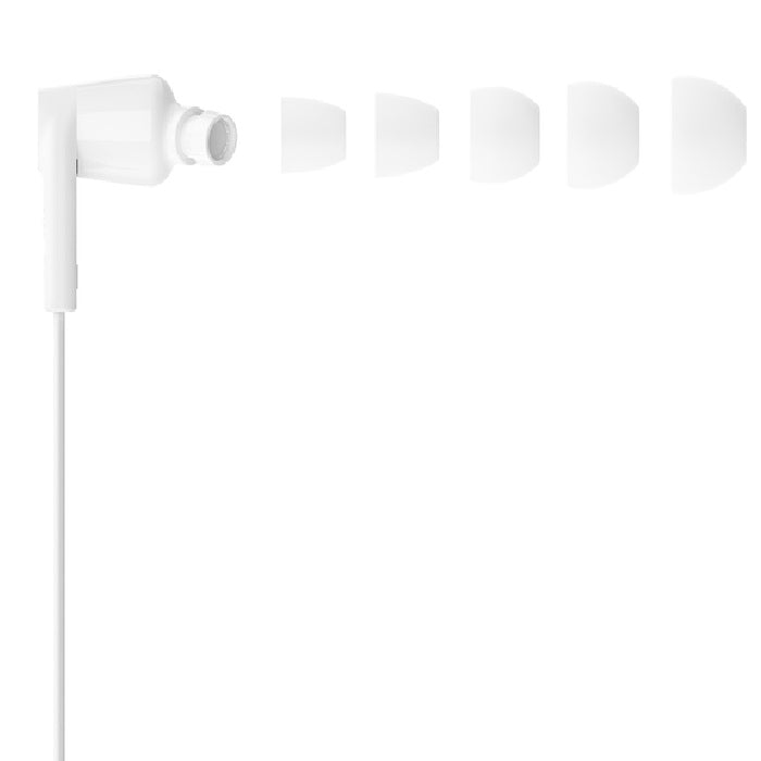 Belkin SoundForm USBC Wired Headphones with Adjustable Volume Limiter- White