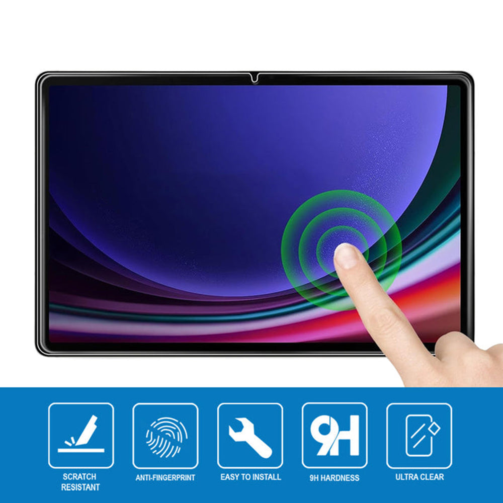 Samsung (Strike) Tempered Glass Screen Protector for Samsung Galaxy Tab S10 Lite/S10 FE/S9 FE/S9/S8/S7 - Clear