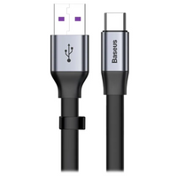 Thumbnail for Baseus 40W|5A USB-A to USB-C Cable 23CM Short Cable Cord - Black