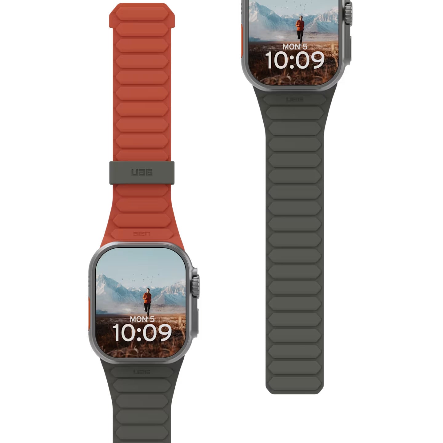UAG Pathfinder Strap for Apple Watch (44-46mm/ULTRA) - Olive/Rust